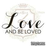 Акриловый штамп Lesia Zgharda TA024 LOVE AND BE LOVED, 5.3х2.7 см. - ScrapUA.com