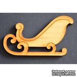 Деревянная фигурка WOOD-103 - Сани, 1 штука - ScrapUA.com