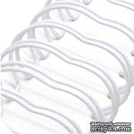 Спираль для биндера Zutter - Bind-It-All - цвет белый, 25 мм, 6 штук - ScrapUA.com