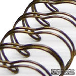 Спираль для биндера Zutter - Bind-It-All - цвет античная бронза, 25 мм, 6 штук - ScrapUA.com