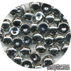 Капли металлик The Robin&#039;s Nest Dew Drops - Metallic Silver, 6 мм, 50 шт, цвет серебро - ScrapUA.com