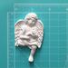 Гипсовое украшение - Ангел с птичкой от Е.В.A, 4.2х6.7см - ScrapUA.com