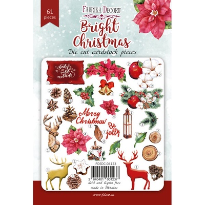 Набір вісичок, колекція Bright Christmas, 61 шт