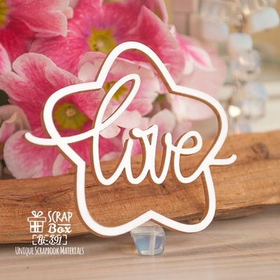 Чіпборд ScrapBox - чіпборд Love у зірці Hi-391