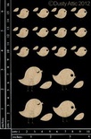 Чіпборд від Dusty Attic - mini Birds №2, 19 шт.