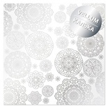 Аркуш кальки (велум) з фольгуванням Silver Napkins, ТМ Фабрика Декору