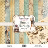 Набір скрап-паперу Family Heritage 20x20см, ТМ Фабрика Декору