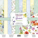 Набір скрап-паперу Summer meadow 20x20см, ТМ Фабрика Декору