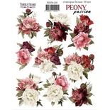 Набір наліпок (стікерів) 10 шт. Peony passion 220, ТМ Фабрика Декору