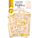Набір рамок з фольгуванням №2 Beige 50шт., ТМ Фабрика Декору