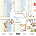 Набір скрап-паперу Boho Baby Baby Boy 20x20см, ТМ Фабрика Декору