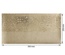 Відріз екошкіри з тисненням золотою фольгою Golden Gears Beige 50x25см, ТМ Фабрика Декору
