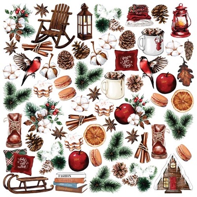 Набір картинок для вирізання Bright Christmas 30,5x30,5см