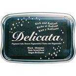 Чорнило Tsukineko Delicata Ink Pad - Black Shimmer