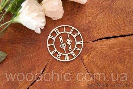 Чіпборд "Годинник" від WOODchic, 6см