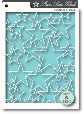 Маска від Memory Box - Stensils - Star Flash