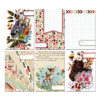 Карточки для журналинга от Pretty Little Studio - Wild Flowers Journaling Cards