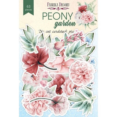 Набір висічок для скрапбукінгу, колекція Peony garden, ТМ Фабрика Декору
