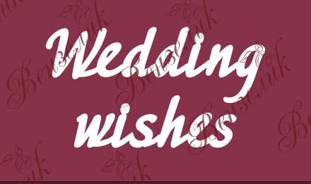 Чіпборд від Вензелик - Напис "Wedding wishes", розмір: 70x134 мм