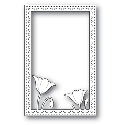 Ножі від Poppystamps - Garden Poppy Stitched Frame Memory Box