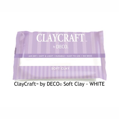 Полимерная глина от Claycraft by Deco© - White, цвет белый, 137 гр.