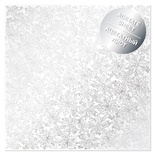 Ацетатний аркуш з фольгуванням Silver Poinsettia 30,5х30,5см, ТМ Фабрика Декору