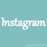 Чіпборд від Вензелик - З написом "Instagram", розмір: 28x105 мм