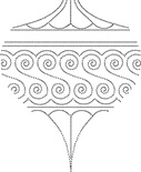 Резиновый штамп - Drop Ornament Outline  