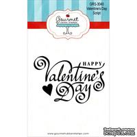 Резиновый штамп от Gourmet Rubber Stamps - Gourmet Rubber Stamps Cling Stamps  - Valentine's Day Script