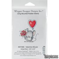 Резиновый штамп от Whipper Snapper Designs - Мышонок и сердечко, размер упаковки: 10х15 см
