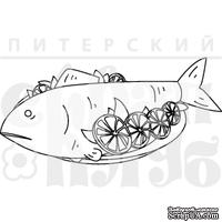Штамп от Питерского скрапклуба - Рыба С Лимоном