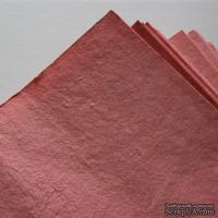 Тутовая бумага ручной работы, цвет нежно-розовый, формат А4