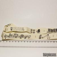Лента от Thailand - Musice Note Piano Print Ribbon Label String, 1 метр