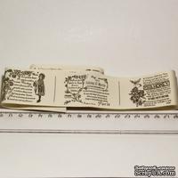 Лента от Thailand - French Pattern Print Cotton Ribbon Label String, 1 метр