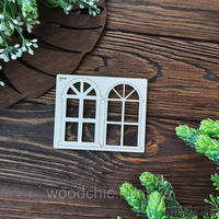 Чипборд Окно 1 3д от WOODchic, 7 см - ScrapUA.com