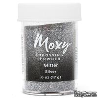 Пудра для ембоссинга Moxy Glitter Silver от American Crafts,  17 г