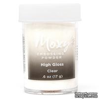 Пудра для ембоссинга Moxy Clear High Gloss от American Crafts, прозрачная, 17 г