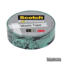 Бумажный скотч от 3M Scotch - Expressions Washi Tape - Airplane, 15ммх10м