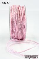 Шнурочек Paper Cord - Pink, цвет: розовый, ширина 2 мм, 90 см