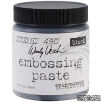 Текстурная паста Studio 490 Embossing Paste - Black