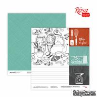 Бумага для скрапбукинга от ROSA TALENT - Recipe book 4, двусторонняя, 30,48х30,48см, 200г/м2