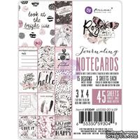 Карточки для журналинга от Prima - Rose Quartz Journaling Cards 3"X4"