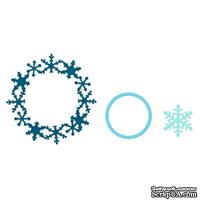 Набор ножей Sizzix Framelits Die Set 3PK - Frame, Snowflake - Cнежинки, 3 шт. - ScrapUA.com