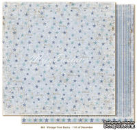 Двусторонний лист скрапбумаги от Maja Design - Vintage Frost Basics - 11th of Dec