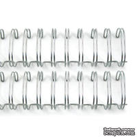 Пружинки для биндера - WR - Cinch - Wire Binders - Silver (1in), диаметр 2.54см, 2 шт.