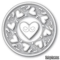 Ножи от Memory Box - Pinpoint Heart Circle Frame craft die