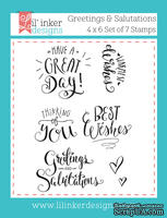 Штампы от Lil' Inker Designs - Greetings & Salutations Stamps 