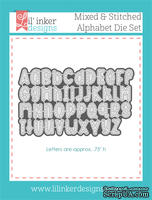 Нож для вырубки от Lil&#039; Inker Designs - Mixed &amp; Stitched Alphabet Die Set - ScrapUA.com