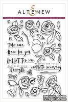 Набор штампов от Altenew - Bamboo Rose Stamp Set - Бамбуковая роза