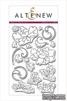 Штампы от Altenew - Peony Scrolls Stamp Set - Stamp Only